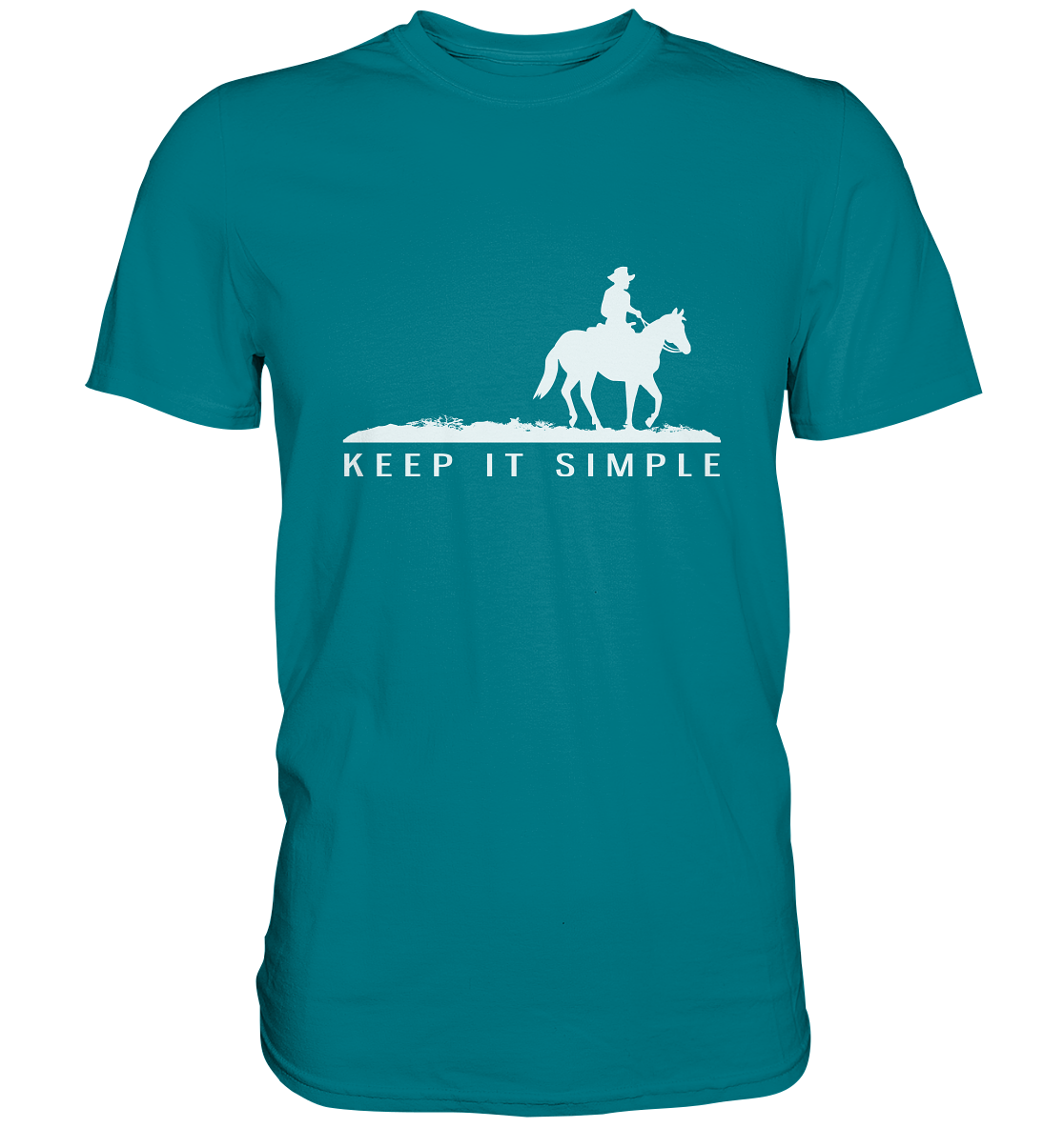 Keep it simple. Westernreiten Pferd - Unisex Premium Shirt