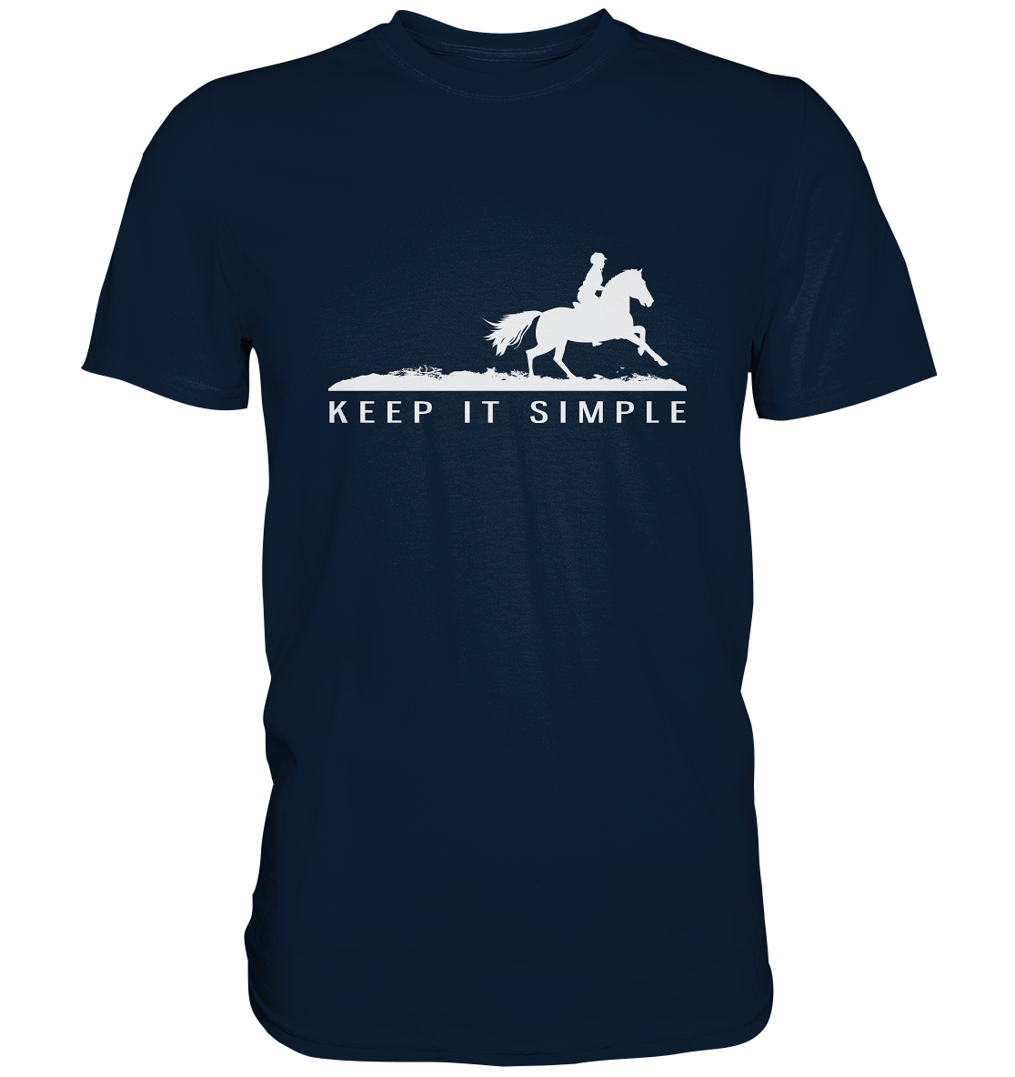 Keep it simple. Reiten Pferd - Unisex Premium Shirt