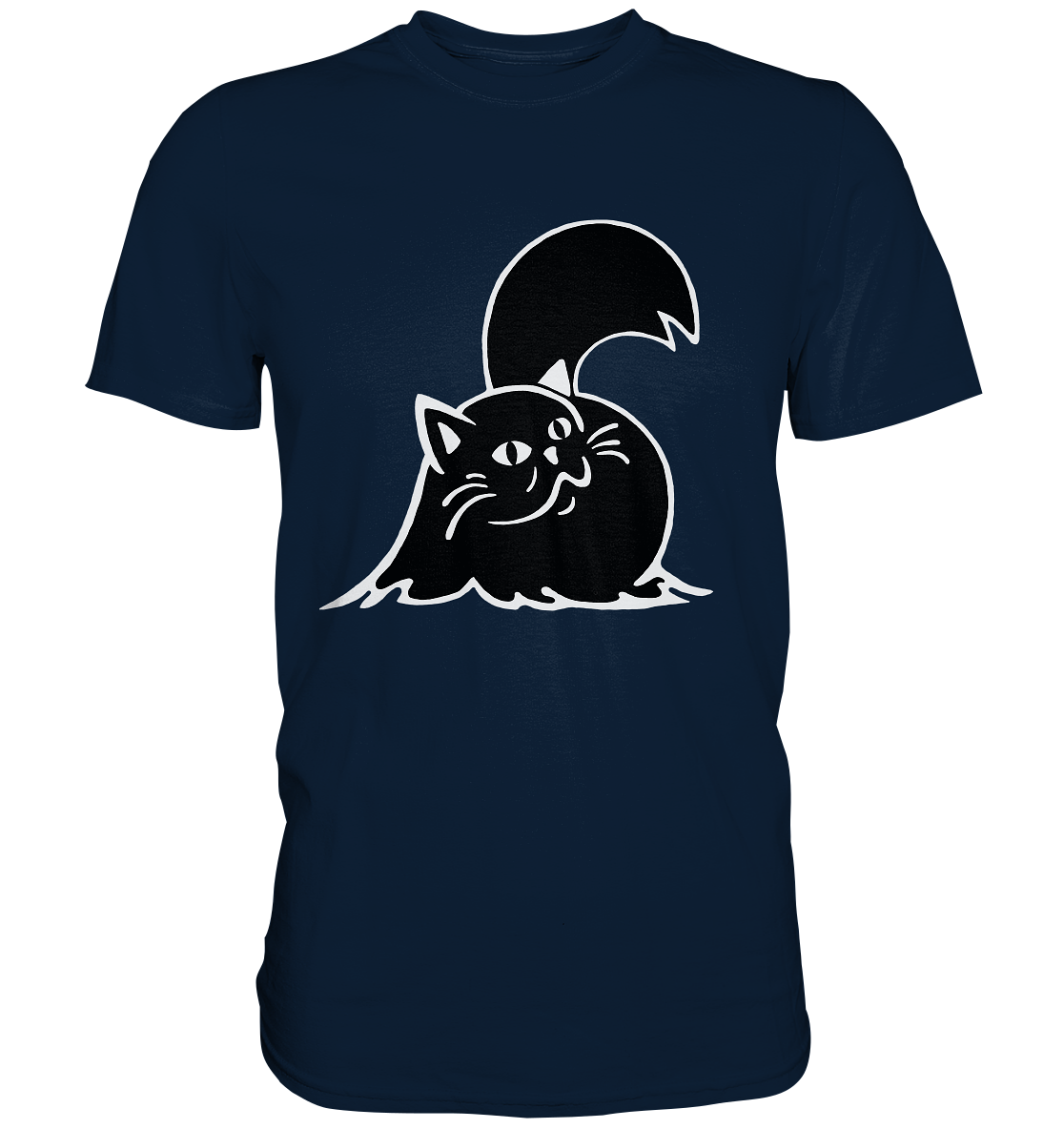 Katze Perserkatze. Schwarze Katze - Premium Shirt