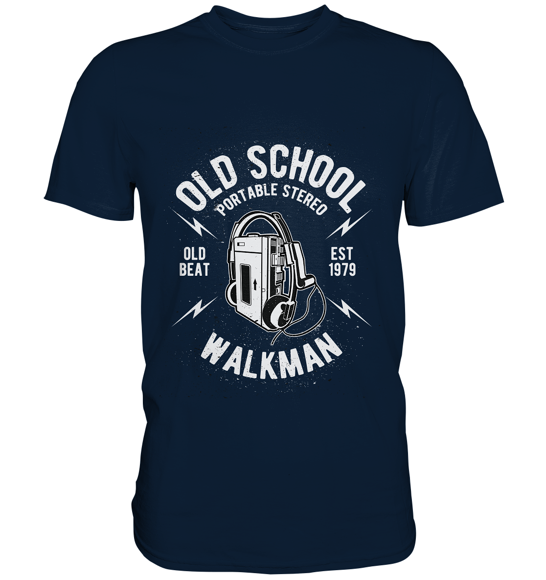Old School. Vintage Walkman - Unisex Premium Shirt