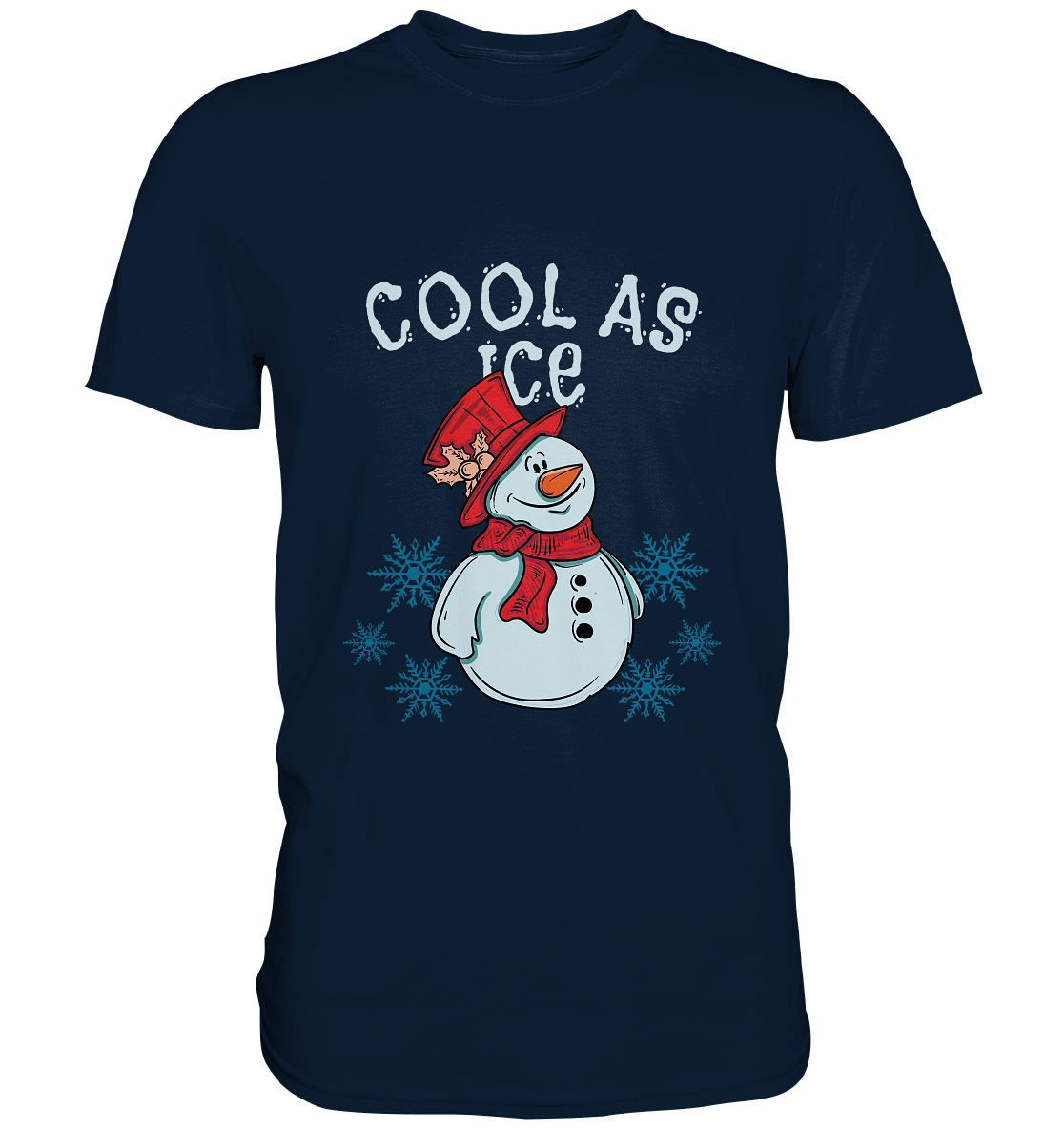 Cool as ice. Winter Schneemann - Unisex Premium Shirt