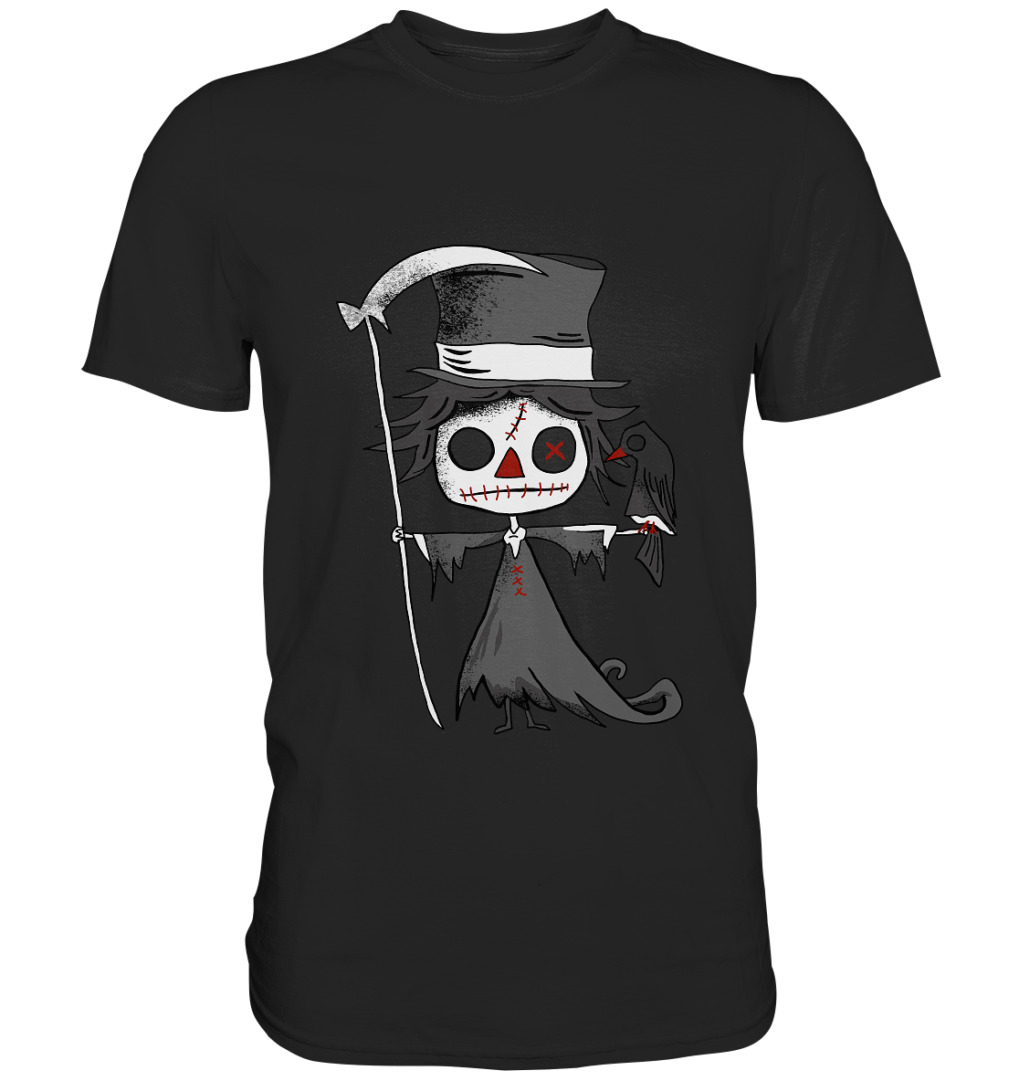 Sensemann Comic Gothic Skull - Premium Shirt