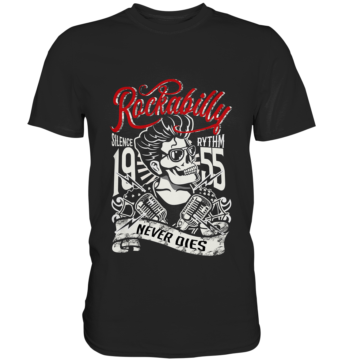 Rockabilly never dies. 1955 Vintage Retro Old School - Premium Shirt