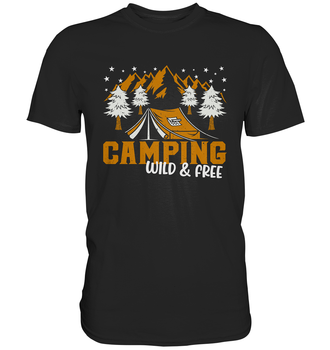 Camping wild & free. Outdoor - Premium Shirt
