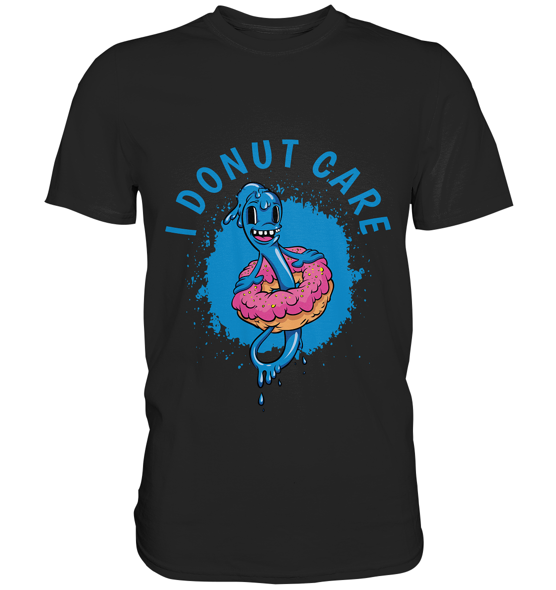 I donut care. Funny Wurm im Donut. - Unisex Premium Shirt