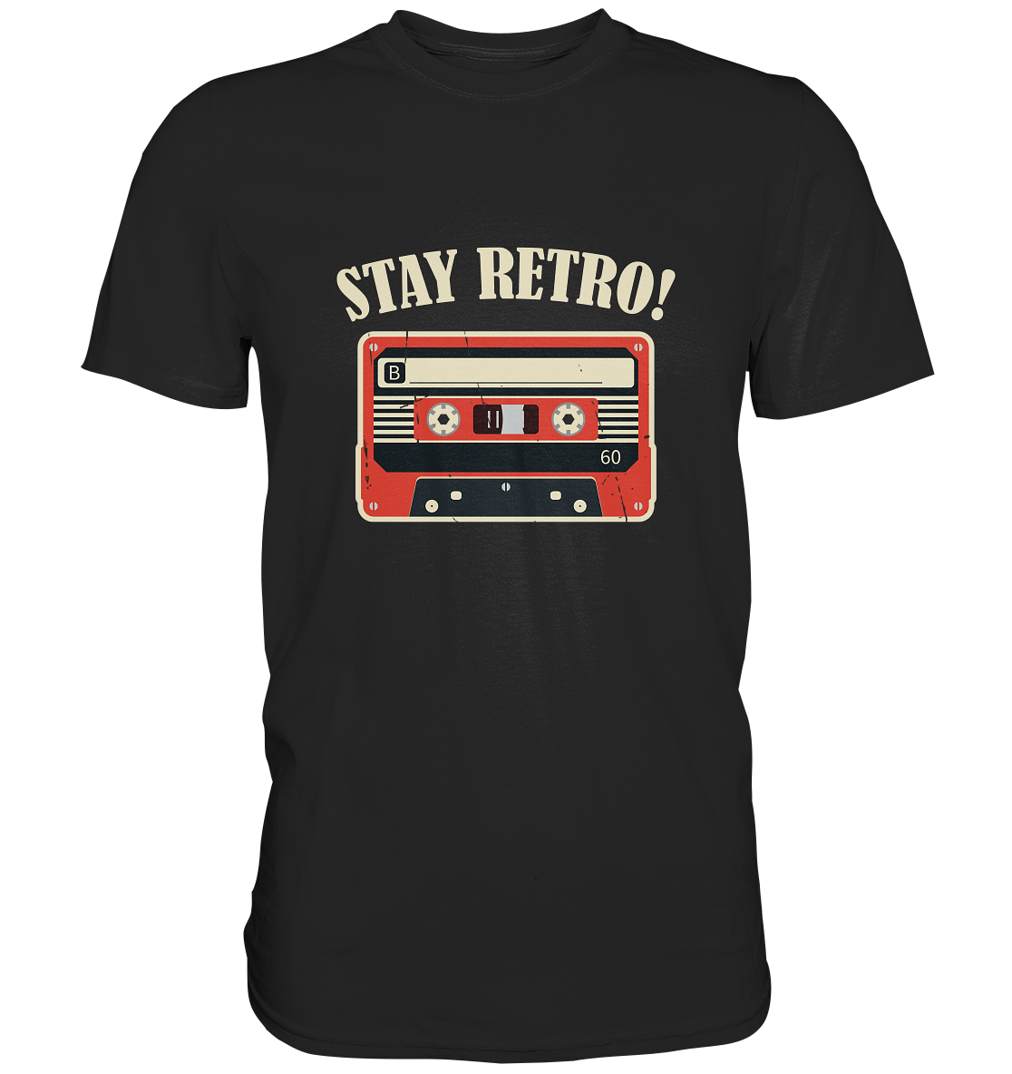 Stay Retro! Kassette Vintage -  Premium Shirt