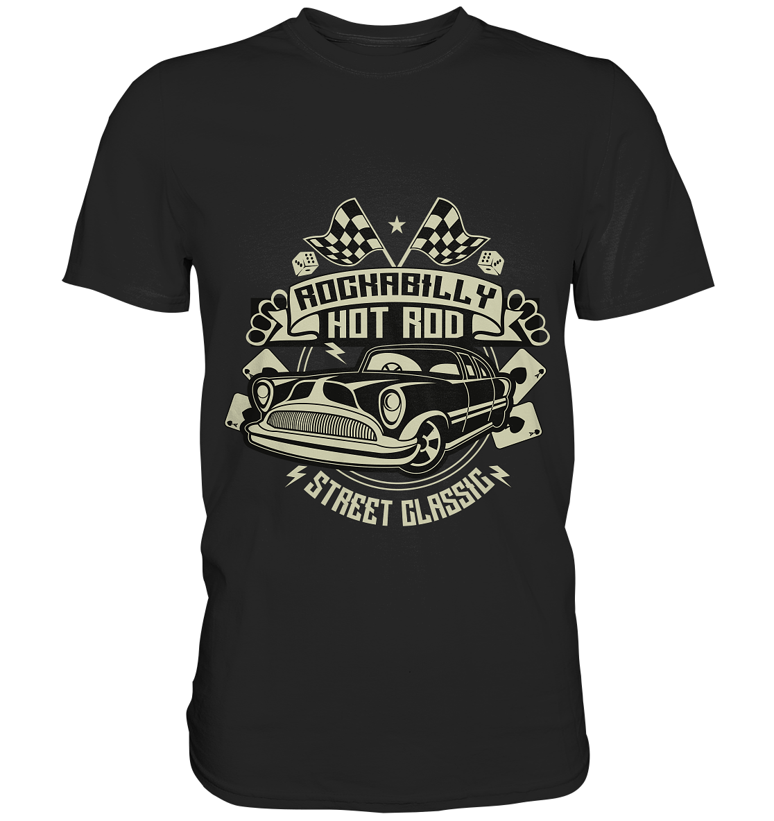 Rockabilly Hot Rod Street Classic - Unisex-Premium Shirt