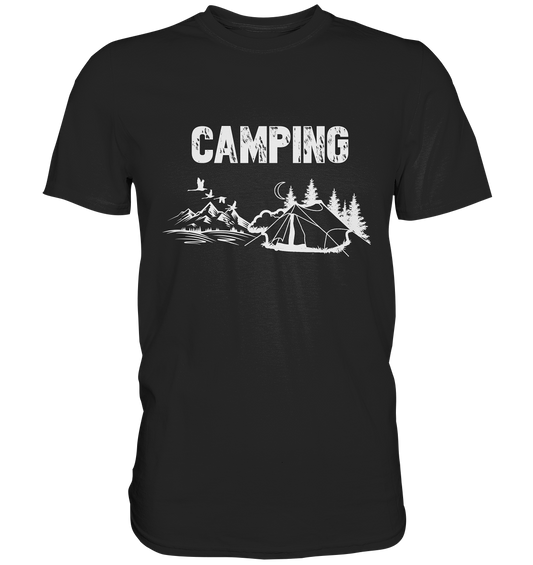 Camping. Outdoor Zelten in der Wildniss - Premium Shirt