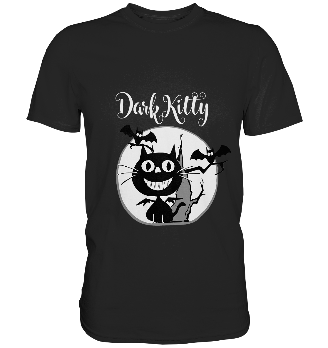 Dark Kitty. Gothic Katze - Unisex Premium Shirt