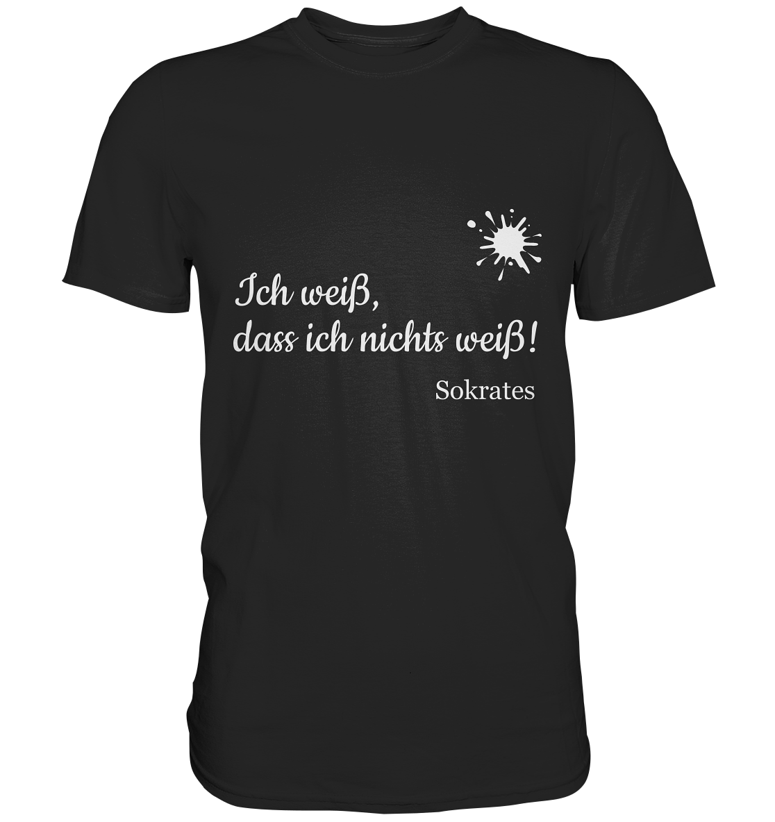 Philo-Shirt - Sokrates: Ich weiß, dass ich nichts weiß! - Unisex Premium Shirt