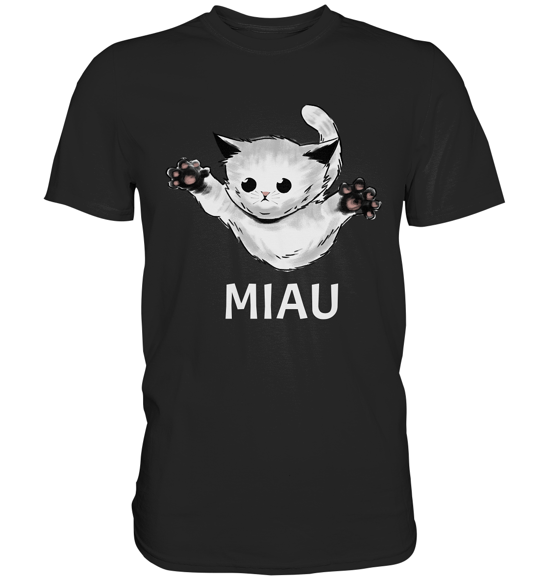 Miau. Süße Katze - Premium Shirt