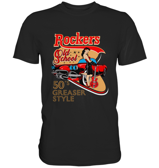 Rockers Old School 50s Greaser Style - Premium Shirt