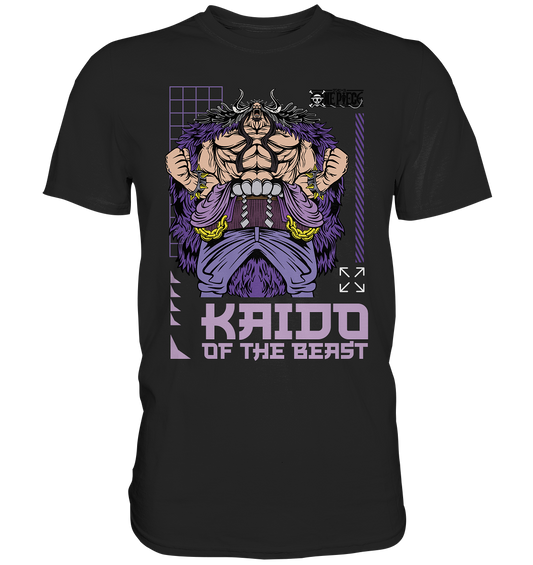 Kaido of the Beast. Japanese Anime - Premium Shirt