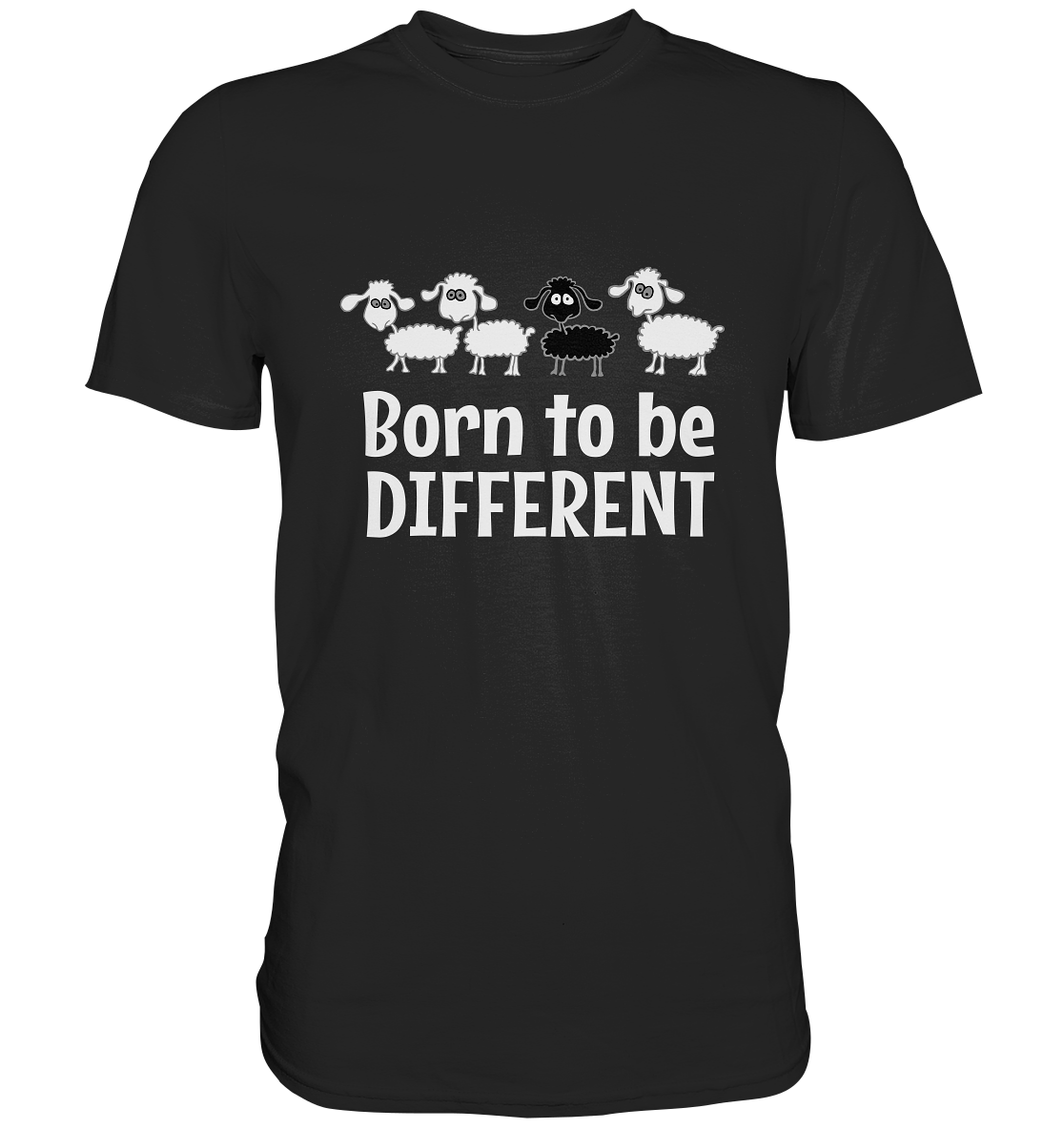 Born to be different. Schwarzes Schaf - Premium Shirt