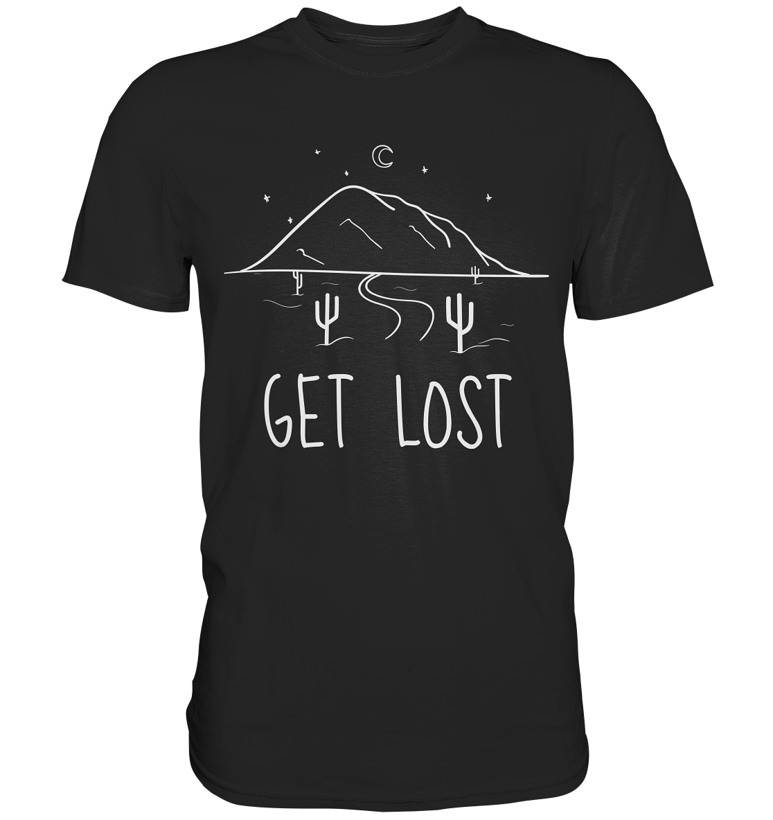 Get lost. Wildniss Outdoor Campen - Premium Shirt