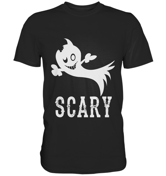 Scary. Gespenst Geist. Halloween - Unisex Premium Shirt