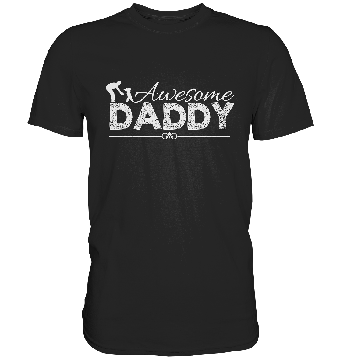 Awesome Daddy. Hunde Hundepapa Hundeliebe - Premium Shirt