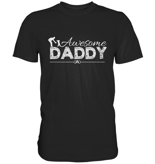 Awesome Daddy. Hunde Hundepapa Hundeliebe - Premium Shirt