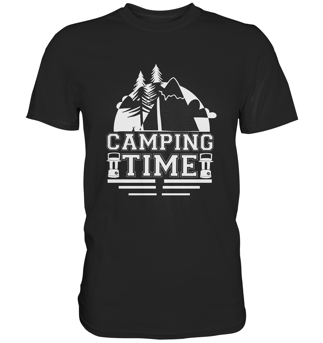 Camping Time Oudoor Berge - Premium Shirt