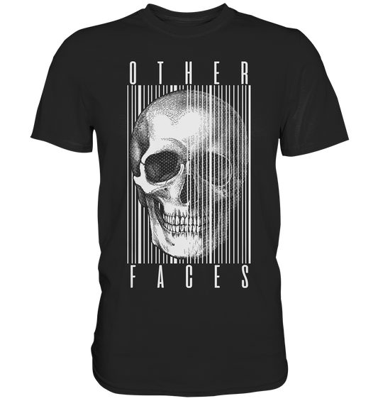 Other Faces. Skull Gothic Art - Premium Shirt