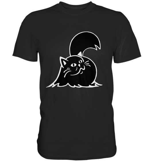 Katze Perserkatze. Schwarze Katze - Premium Shirt