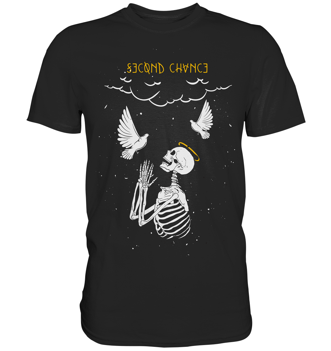 Second chance. Gothic Art Skulls - Premium Shirt