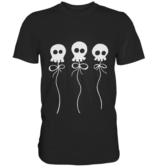 Drei Skulls an Schnur - Premium Shirt