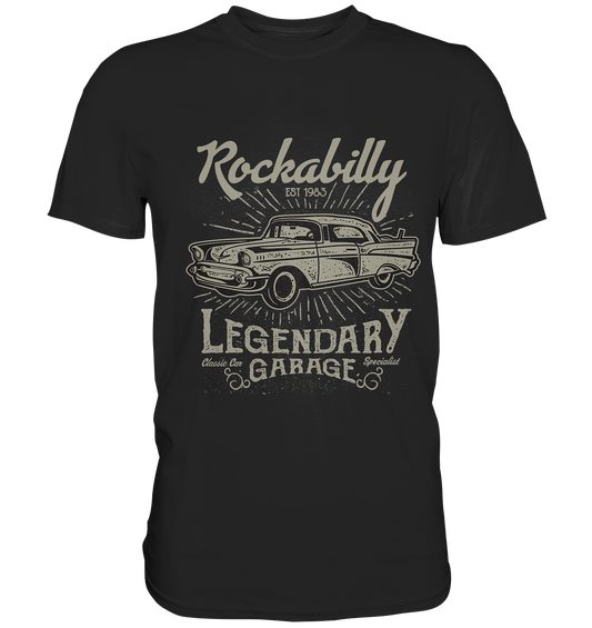 Rockabilly. Legendary Garage. Vintage Retro - Premium Shirt