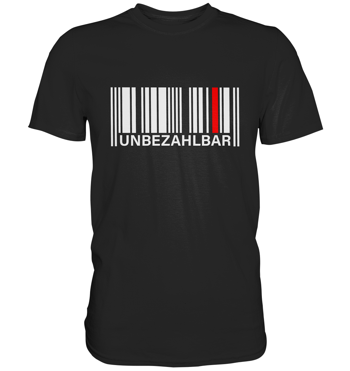 Unbezahlbar. Strichcode einzigartig - Premium Shirt