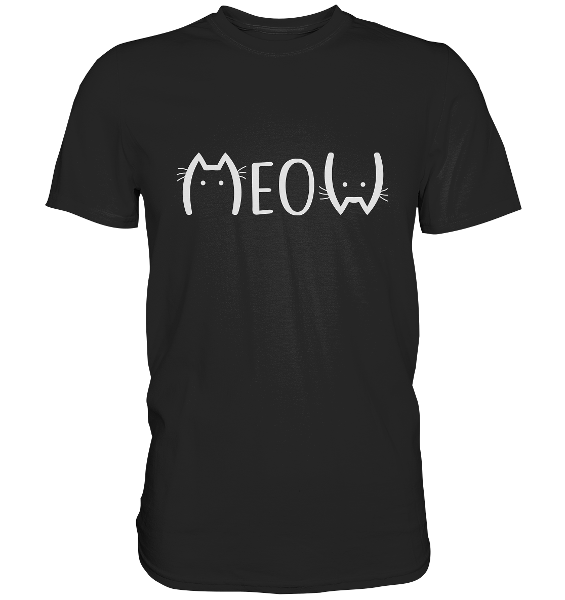 Meow. Katze Miau Kater - Premium Shirt