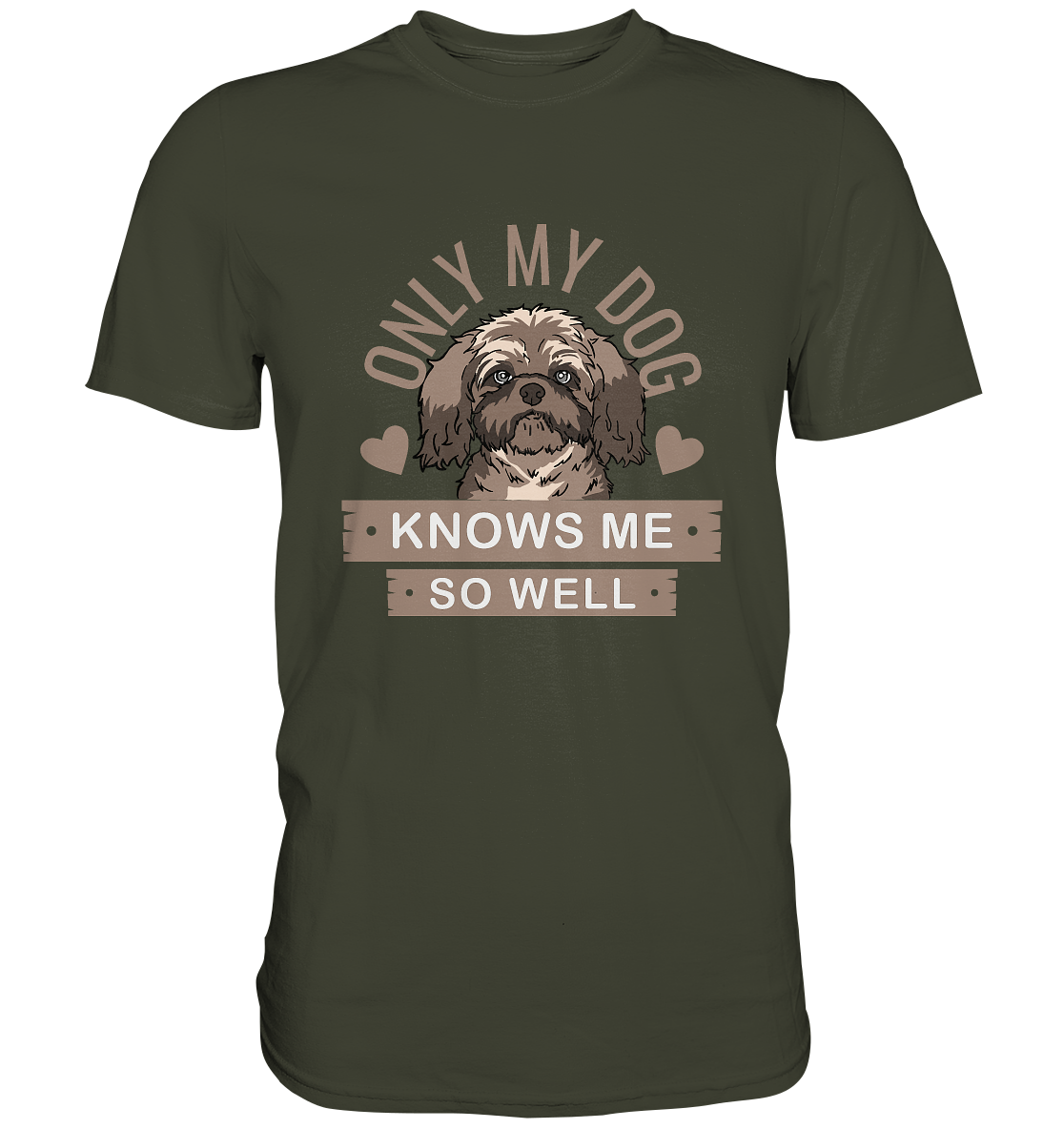 Only my do knows me so well. Hunde Bolonka - Premium Shirt
