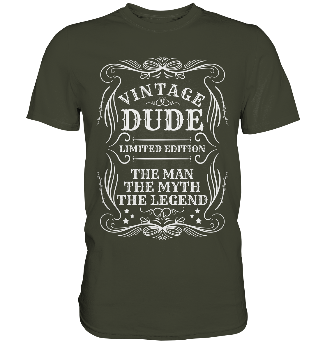 Vintage Dude. The Man. The Myth. The Legend. Retro - Premium Shirt
