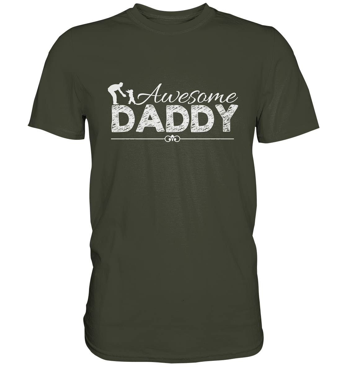 Awesome Daddy. Hunde Hundepapa Hundeliebe - Premium Shirt