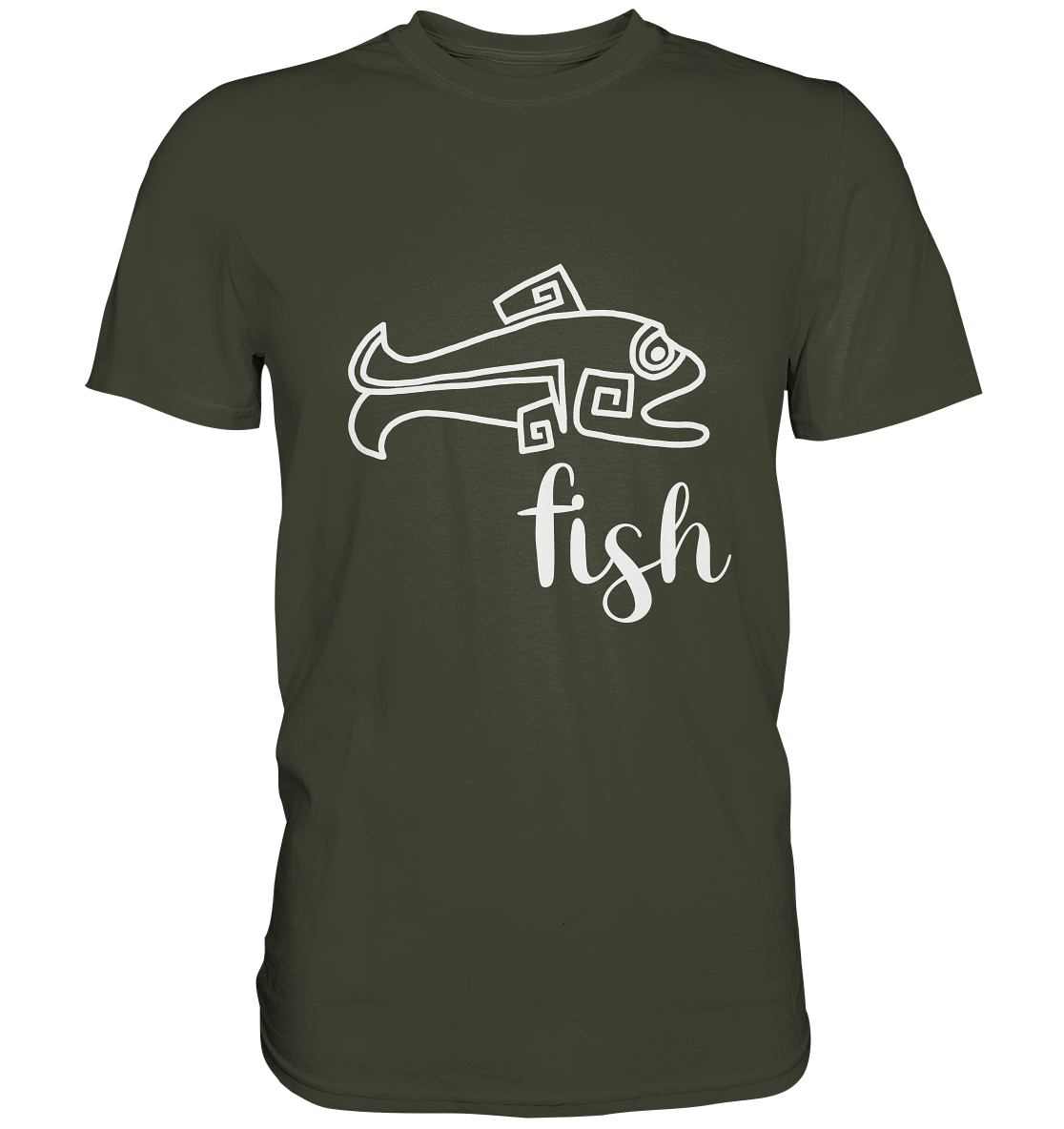 Fisch. Hecht Angler Fish - Premium Shirt