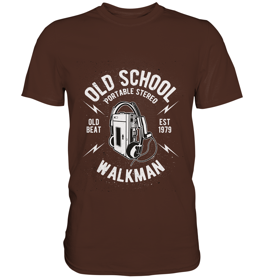 Old School. Vintage Walkman - Unisex Premium Shirt
