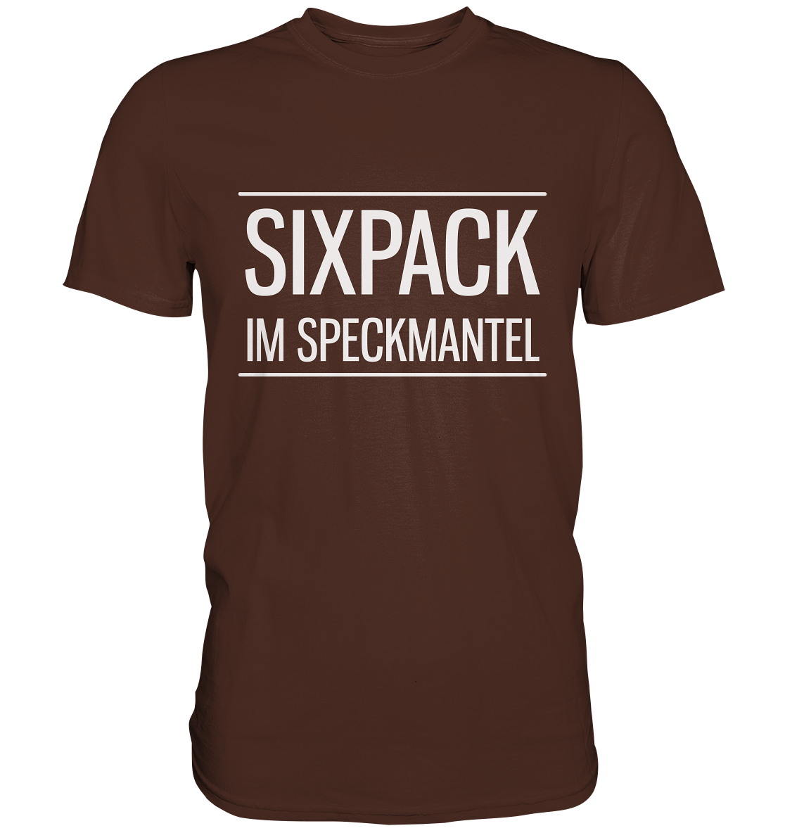 Sixpack im Speckmantel - Unisex Premium Shirt