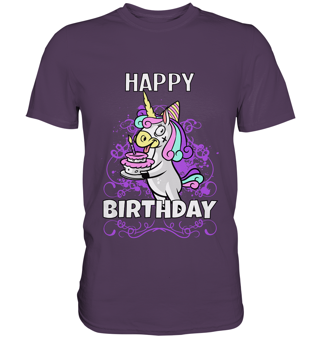 Happy Birthday. Einhorn. Geburtstag - Unisex Premium Shirt