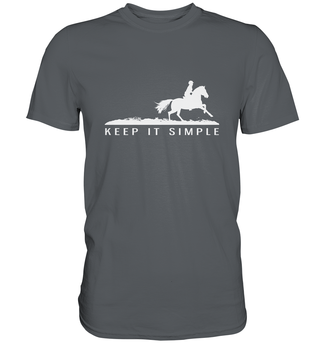 Keep it simple. Reiten Pferd - Unisex Premium Shirt