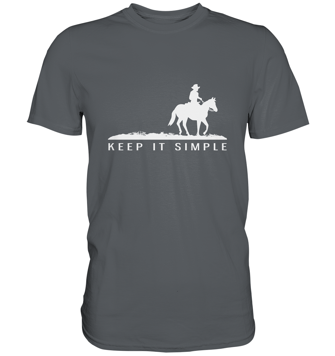 Keep it simple. Westernreiten Pferd - Unisex Premium Shirt