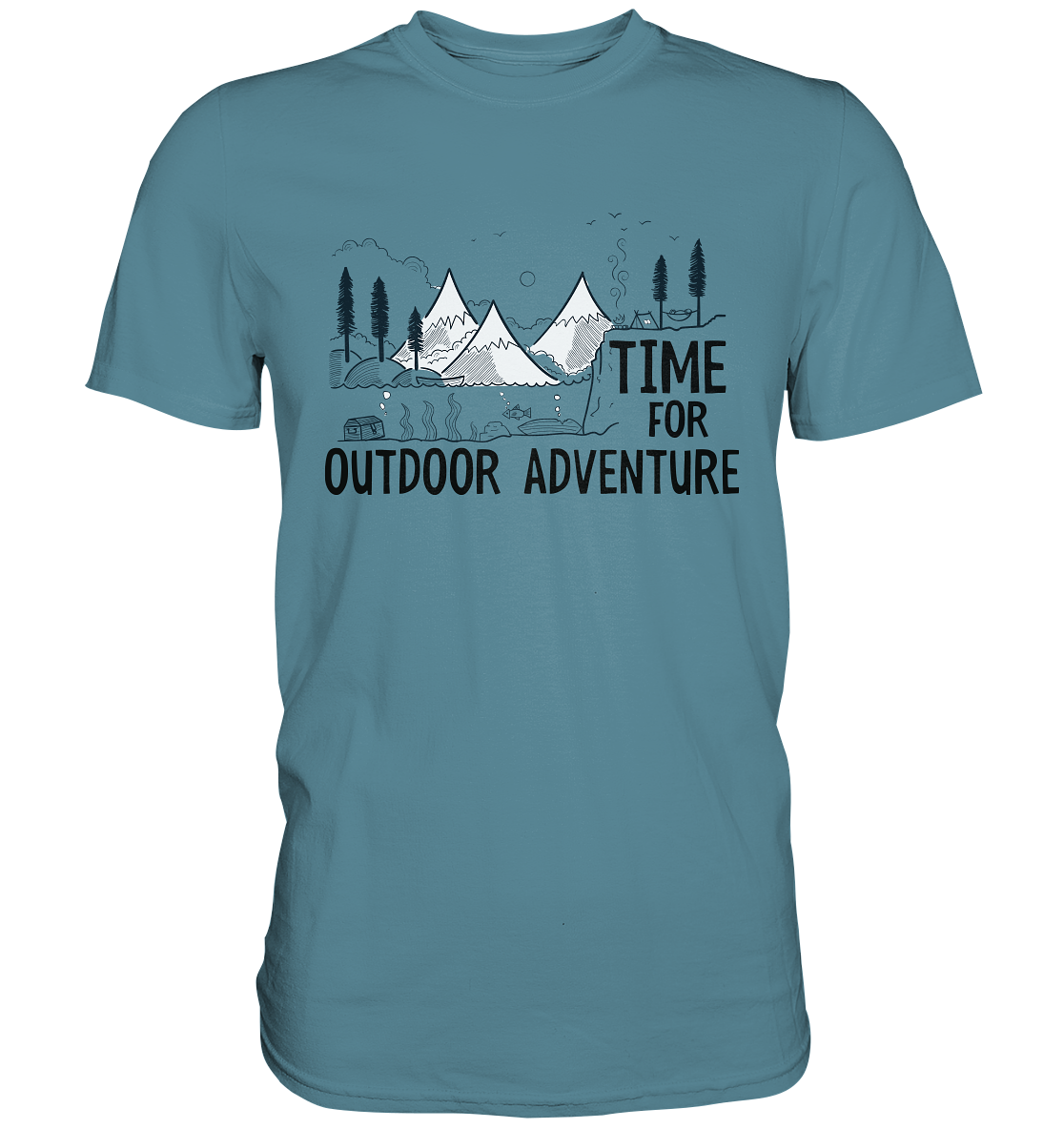 Time for Outdoor Adventure. Camping - Premium Shirt