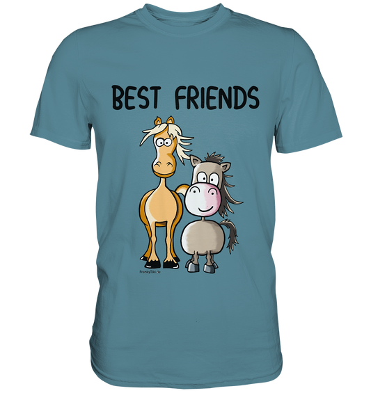 Best Friends. Pferd und Pony. - Premium Shirt