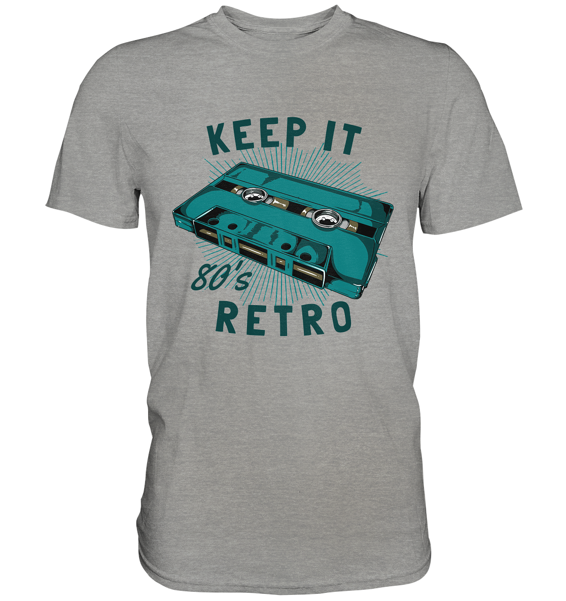 Keep it Retro. Kassette 80er Jahre Achziger - Unisex Premium Shirt