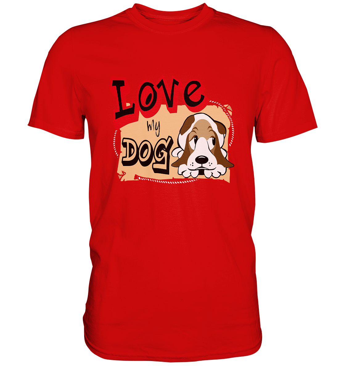 Love my dog. Hundeliebe Hunde  - Premium Shirt