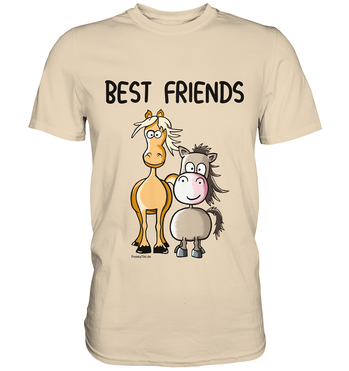 Best Friends. Pferd und Pony. - Premium Shirt