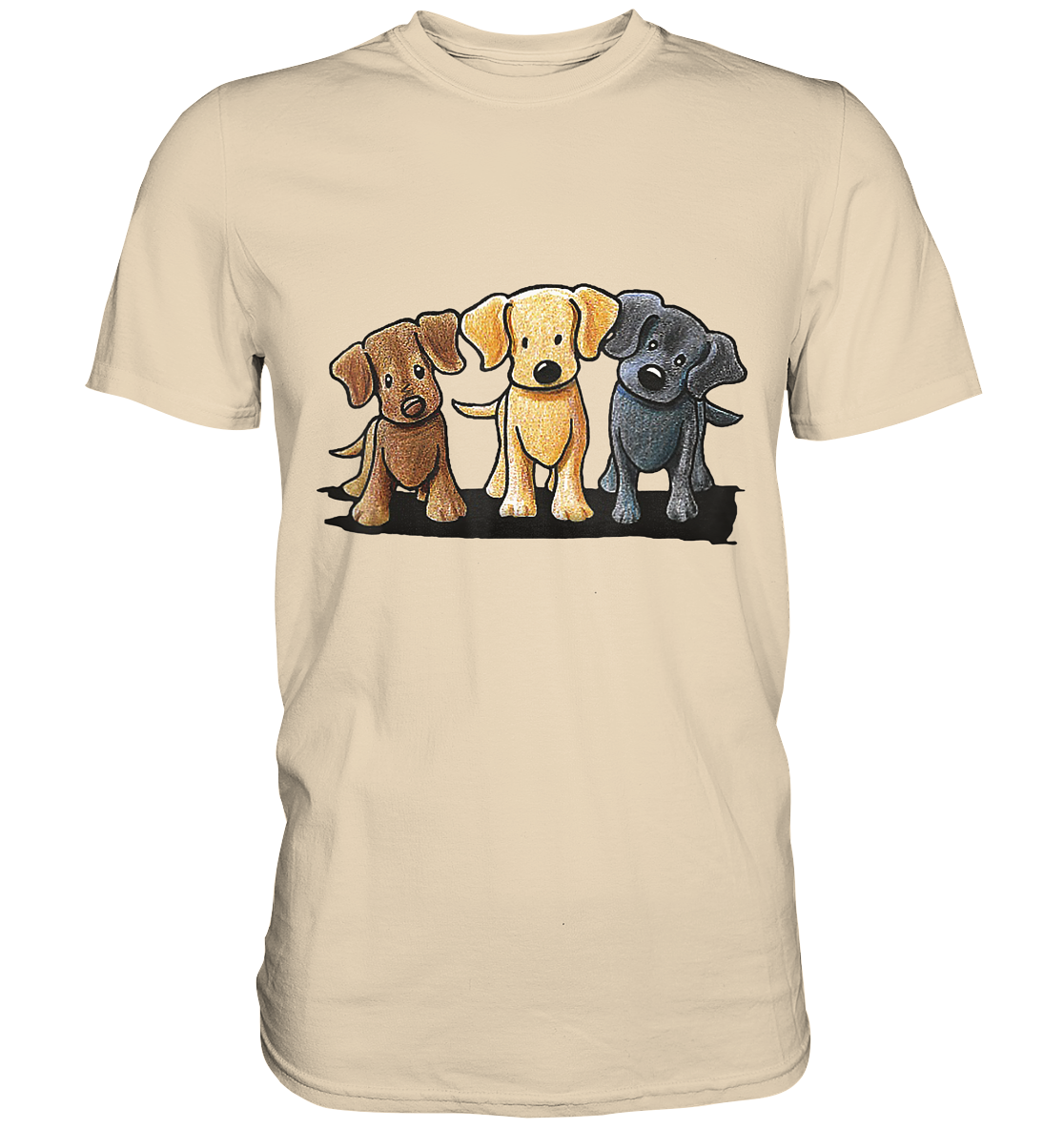Süße Hunde. Welpen - Unisex Premium Shirt