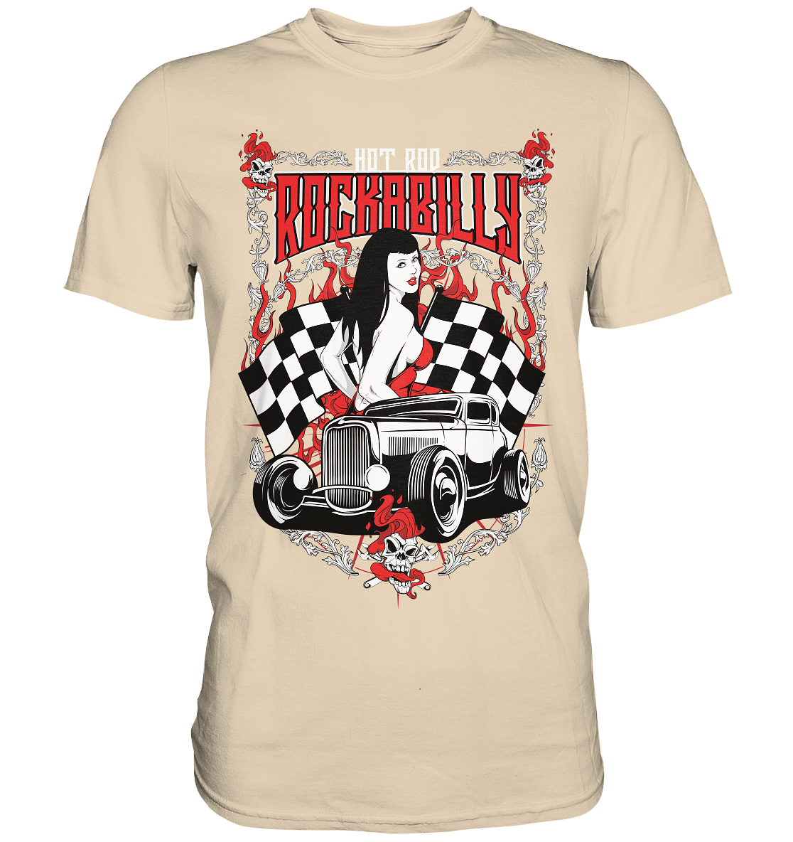 Rockabilly Hot Rod. Fifties Retro Vintage - Unisex Premium Shirt