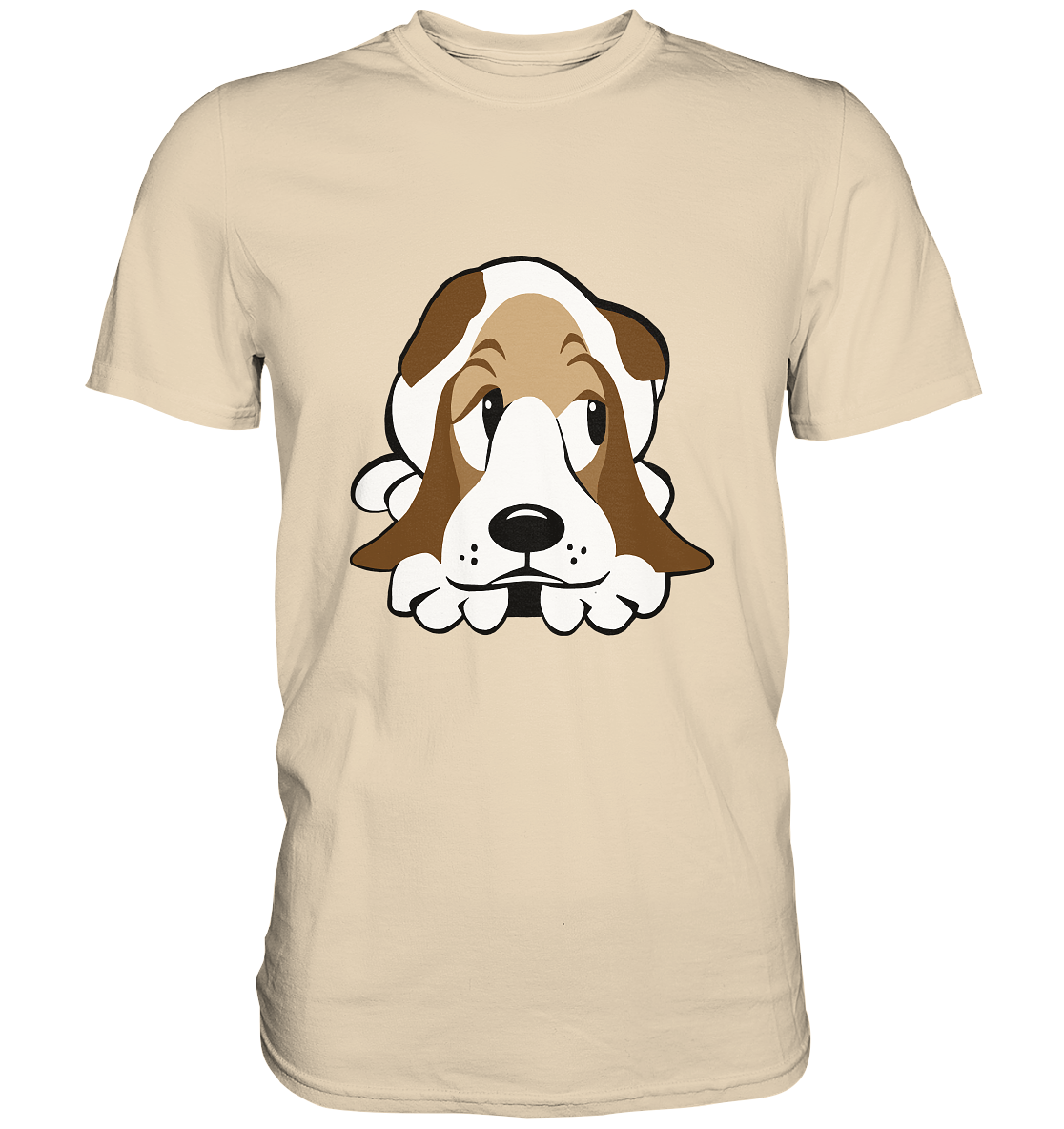 Süßer Hund. Beagle Pfote Hundeliebe - Premium Shirt