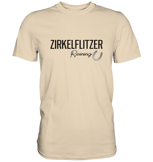 Zirkelflitzer Reining Westernreiten Pferd - Unisex Premium Shirt