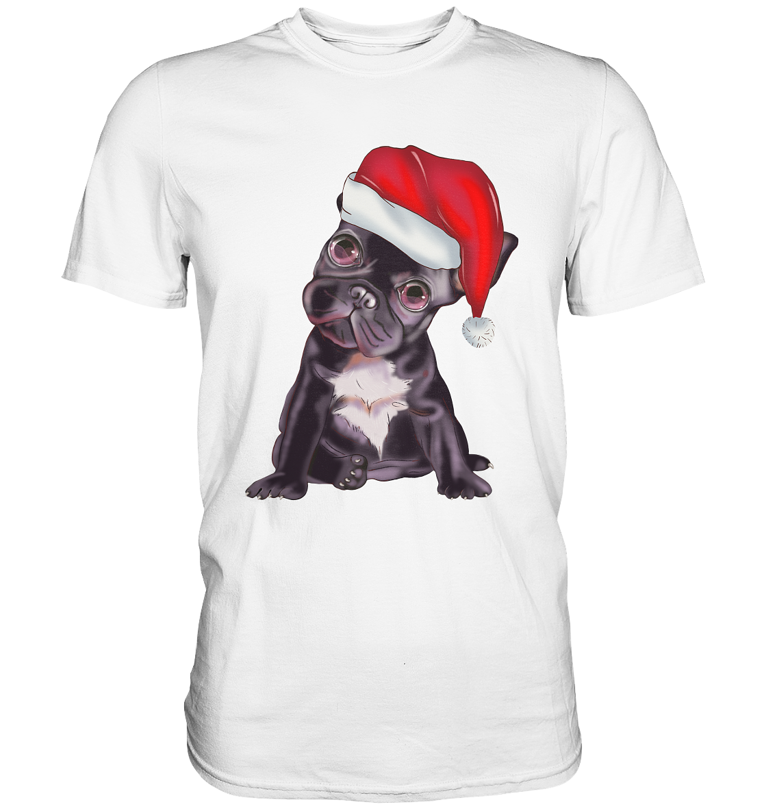 Santa Bulldogge Weihnachten - Premium Shirt