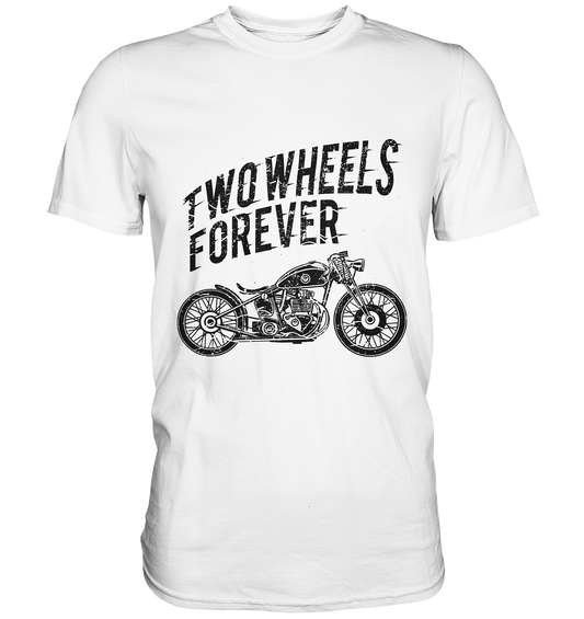 Two Wheelf forever. Biker Vintage Retro - Premium Shirt